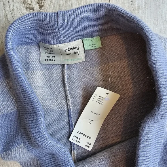 NWT Anthropologie | Two Piece Plaid Lounge Wear Set - Picture 3 of 8